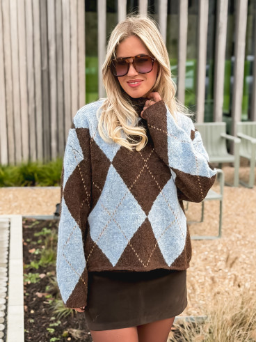 Pull Verginia - Bleu ciel Pull Verginia - Bleu ciel