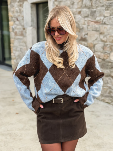 Pull Verginia - Bleu ciel Pull Verginia - Bleu ciel