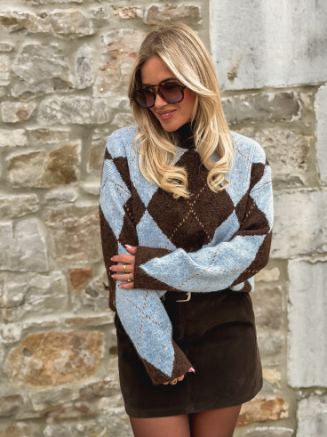 Pull Verginia - Bleu ciel Pull Verginia - Bleu ciel