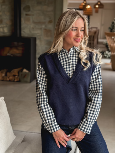 Pull Mahé - Bleu marine