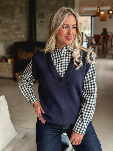 Pull Mahé - Bleu marine