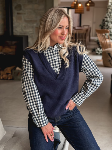 Pull Mahé - Bleu marine