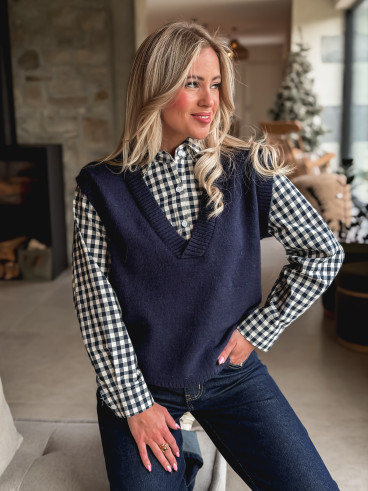 Pull Mahé - Bleu marine