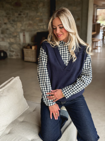 Pull Mahé - Bleu marine