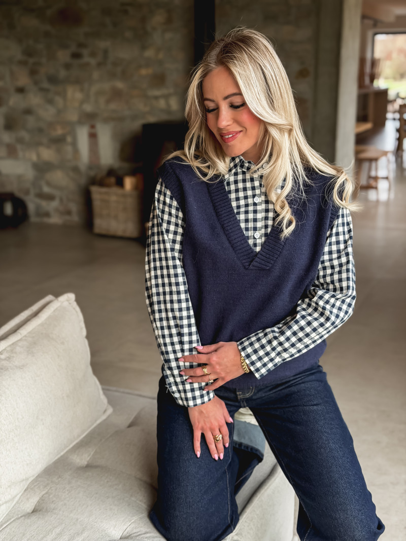 Pull Mahé - Bleu marine