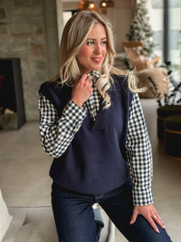 Pull Mahé - Bleu marine