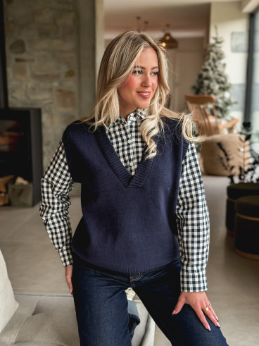 Pull Mahé - Bleu marine