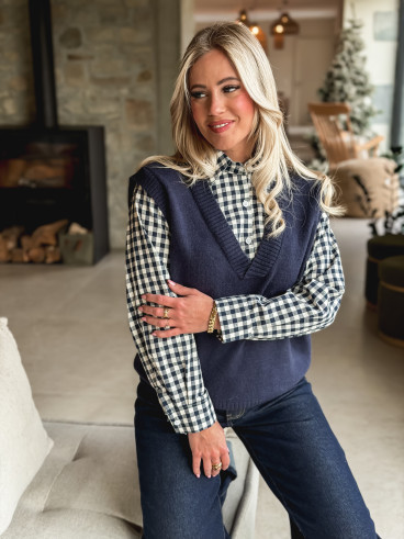 Pull Mahé - Bleu marine