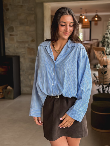 Chemise lignée Carima - Bleu Chemise lignée Carima - Bleu