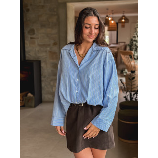 Chemise lignée Carima - Bleu