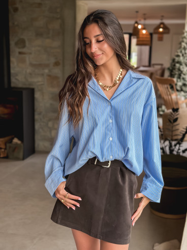 Chemise lignée Carima - Bleu Chemise lignée Carima - Bleu