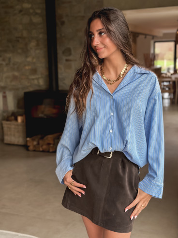 Chemise lignée Carima - Bleu Chemise lignée Carima - Bleu