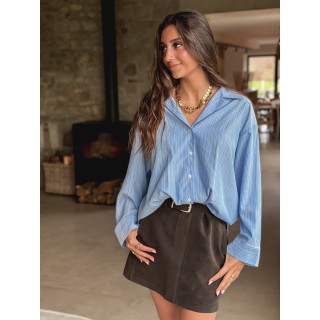 Chemise lignée Carima - Bleu