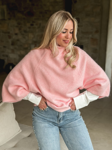 Pull Serife - Rose Pull Serife - Rose