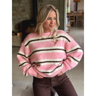 Pull Catalinna - Rose/Ecru
