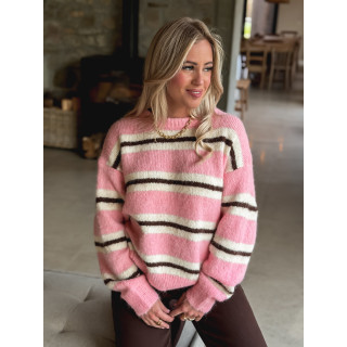 Pull Catalinna - Rose/Ecru