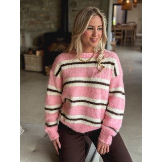 Pull Catalinna - Rose/Ecru