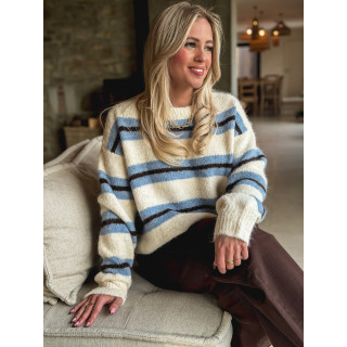Pull Catalinna - Bleu ciel/Ecru