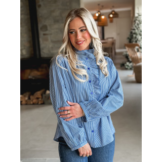 Chemise lignée Francesca - Bleu