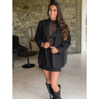 Blouse en dentelle Denitsa - Noir