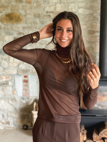 Blouse Lamia - Chocolat