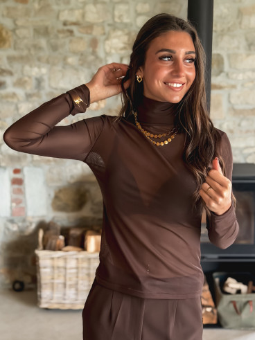 Blouse Lamia - Chocolat