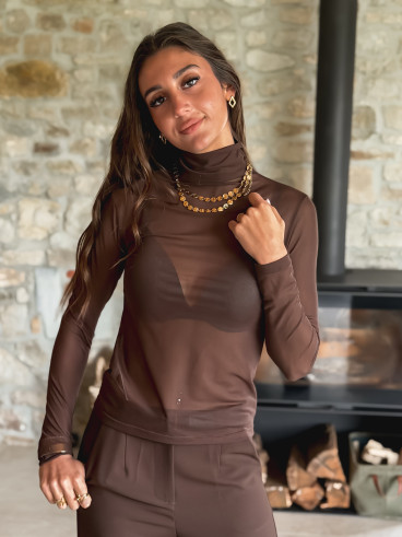 Blouse Lamia - Chocolat