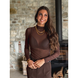Blouse Lamia - Chocolat