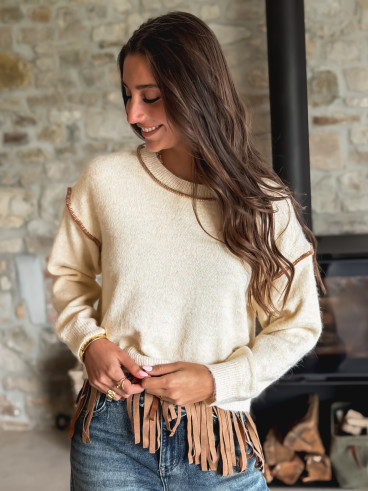 Pull Mayline - Crème