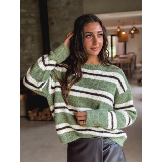 Pull Catalinna - Kaki/Ecru