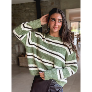 Pull Catalinna - Kaki/Ecru
