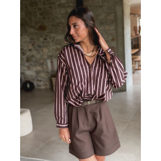 Short Honorine - Chocolat