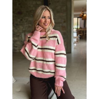 Pull Catalinna - Rose/Ecru