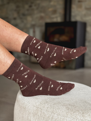Chaussettes Maliana - Chocolat