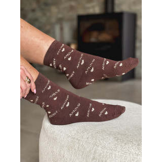 Chaussettes Maliana - Chocolat