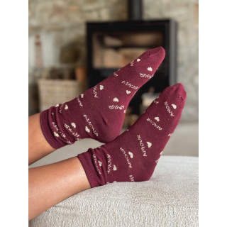 Chaussettes Maliana - Bordeaux