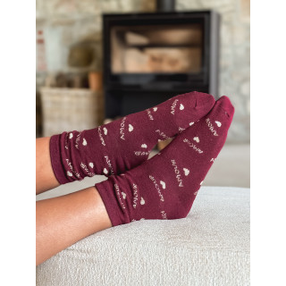 Chaussettes Maliana - Bordeaux