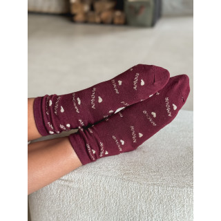 Chaussettes Maliana - Bordeaux