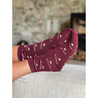 Chaussettes Maliana - Bordeaux