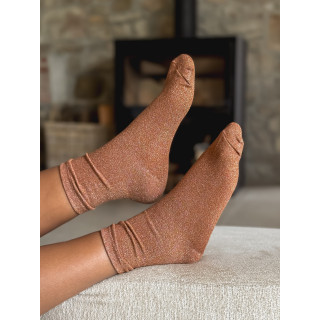 Chaussettes pailletées Adelyna - Orange
