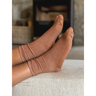 Chaussettes pailletées Adelyna - Orange