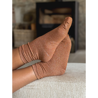 Chaussettes pailletées Adelyna - Orange
