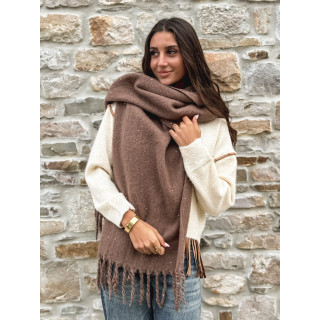 Écharpe pailletée Mariane - Taupe