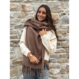 Écharpe pailletée Mariane - Taupe