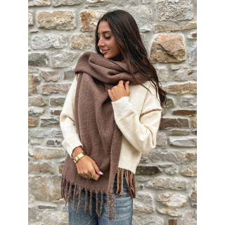 Écharpe pailletée Mariane - Taupe