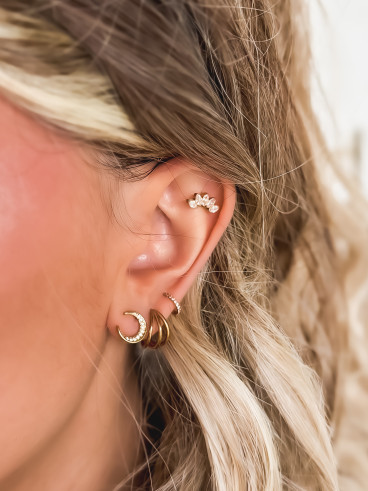 Boucles d'oreilles Tiliana - Doré