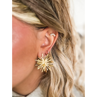 Boucles d'oreilles Floralle - Doré