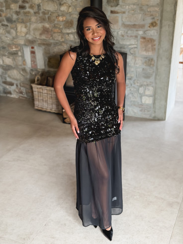 Robe longue Line - Noir Robe longue Line - Noir