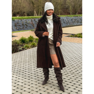 Manteau en teddy Miki - Chocolat