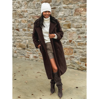 Manteau en teddy Miki - Chocolat